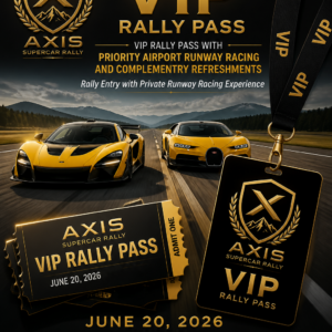 VIP Rally Entry with Airport Runway Racing Experience & Mansion Party (JUNE 20 2026)